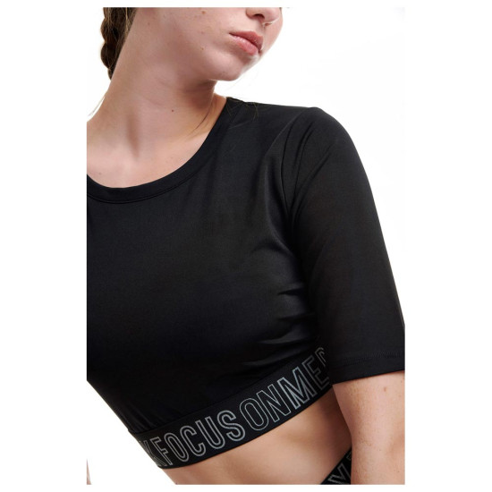 Bodytalk Γυναικεία κοντομάνικη μπλούζα crop